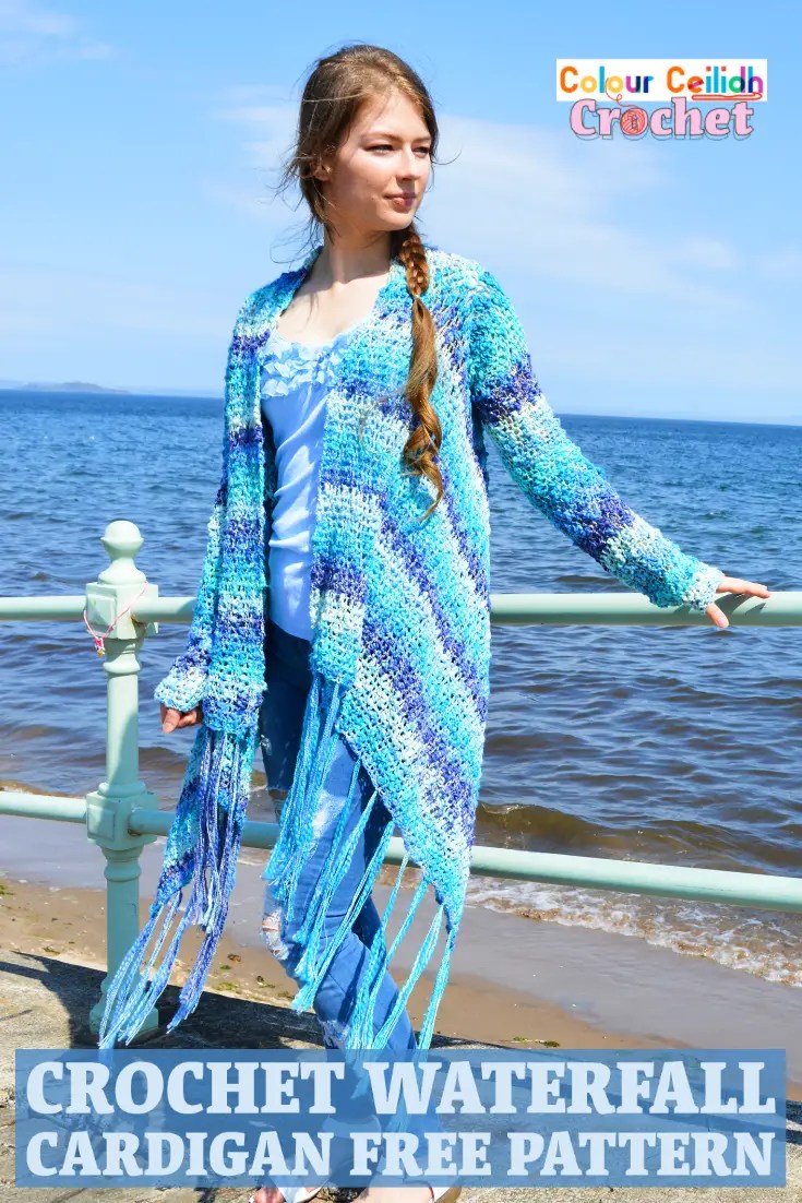 Crochet Waterfall Cardigan Free Pattern Colour Ceilidh Crochet Crochet Waterfall Cardigan Free Pattern Colour Ceilidh Crochet