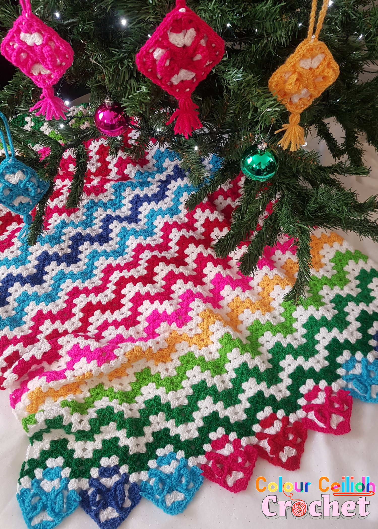 Holiday Ripple Afghan - Free Crochet Pattern