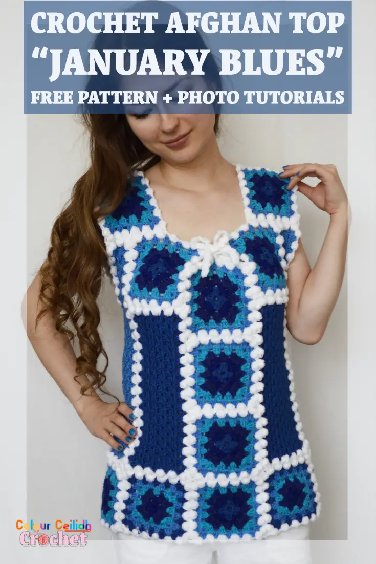 crochet afghan top january blues pin free pattern photo tutorials