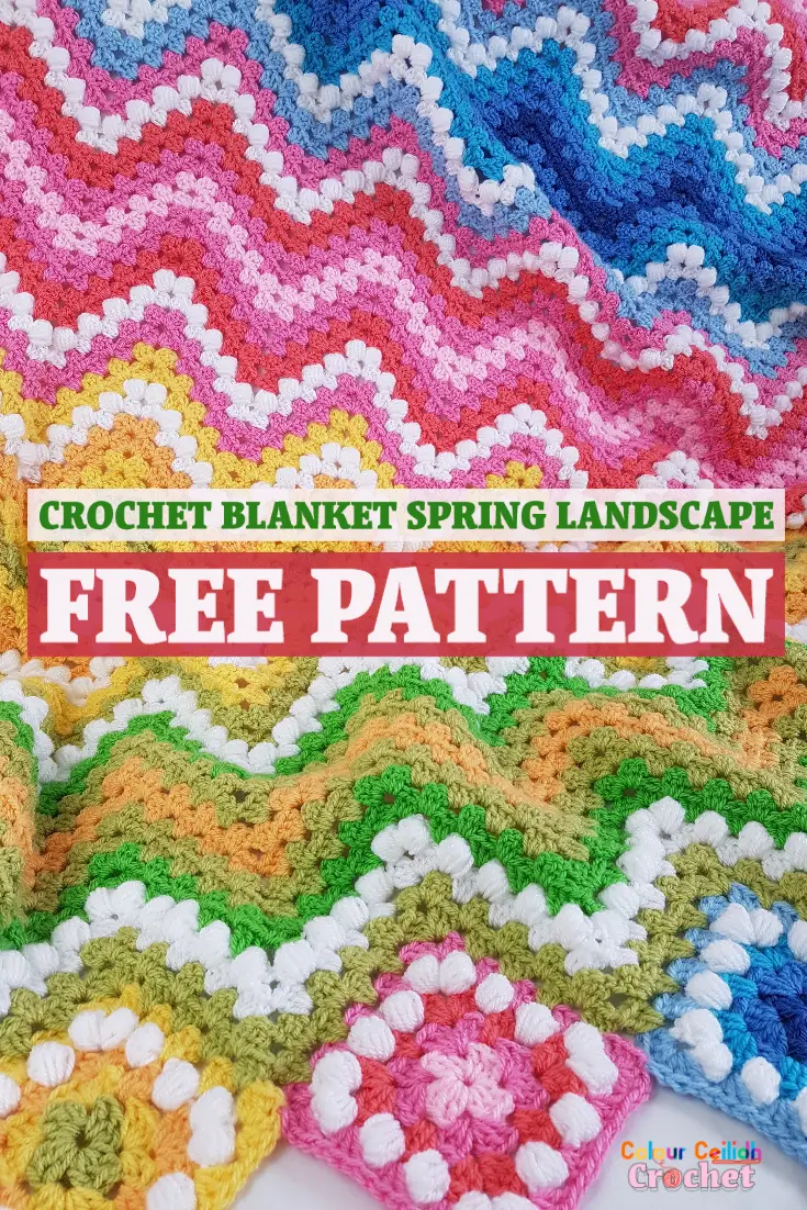 This crochet ripple blanket pattern is great for spring and summer and reminds me of a spring landscape with yellow and pink flowers. A beginner who has never worked a granny stitch or a ripple will find it easy to crochet this blanket thanks to photo tutorials. Make this beginner friendly granny ripple afghan to brighten up a sad looking armchair in the corner and to brighten up your day!
#crochetblanket #crochetafghan #crochetblanketafghan #crochetblanketpattern
#crochetblanketforbeginners