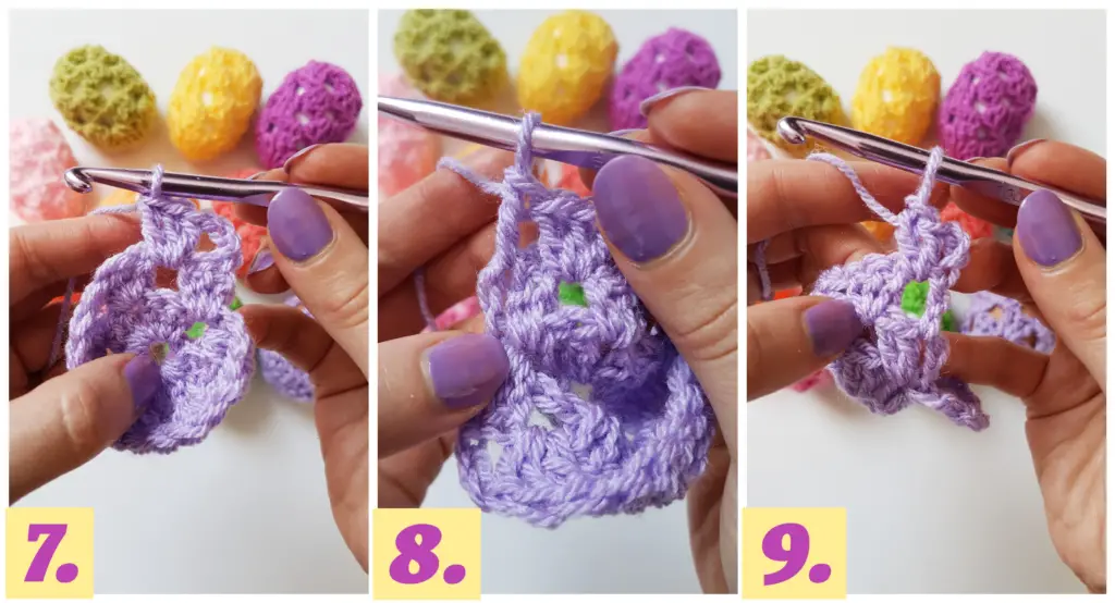 This crochet Easter egg covers photo tutorial walks you through a few easy steps to help you complete this funky looking Easter project fast.