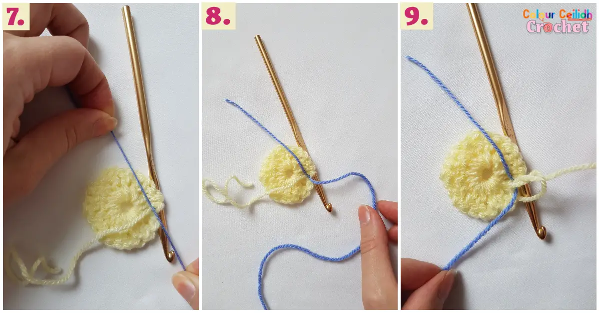 In this No Tails Color Change In Crochet tutorial you will learn exactly how to change color in crochet leaving no yarn tails to weave in at the end between rounds, rows or stripes.