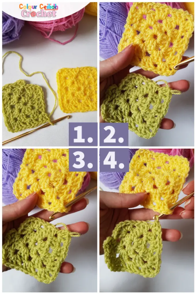 How To Join Granny Squares As You Go With A Flat Join » Colour Ceilidh