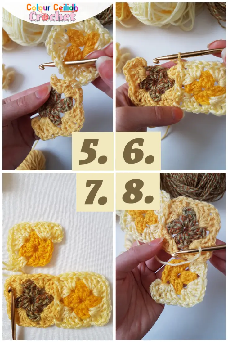 This method of How To Join Granny Squares - Bow Tie Pasta Join is my favourite for joining granny squares together. It's seamless, decorative and I love the braided look on the sides of the squares where they are joined. I also love to watch the bow tie pasta shapes emerge in the corners diagonally between the granny squares as I build my project. Not to mention joining my squares immediately into my project and avoiding a big procrastination-inducing pile of granny squares!