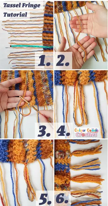 Crochet Tassel Edging Tutorial 