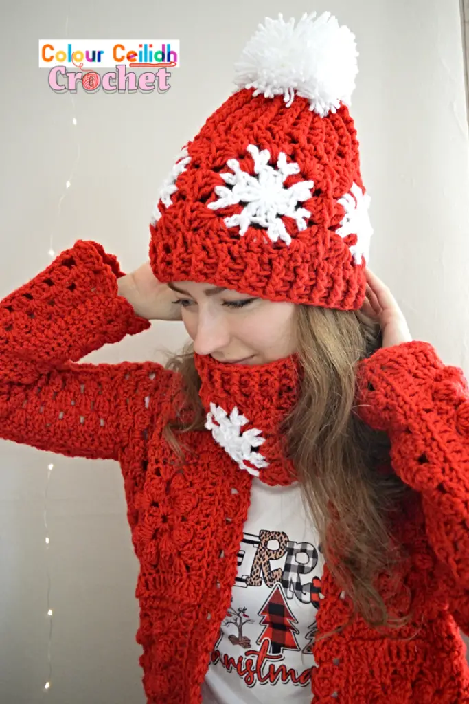 Crochet Snowflake Hat & Cowl Pattern » Colour Ceilidh Crochet